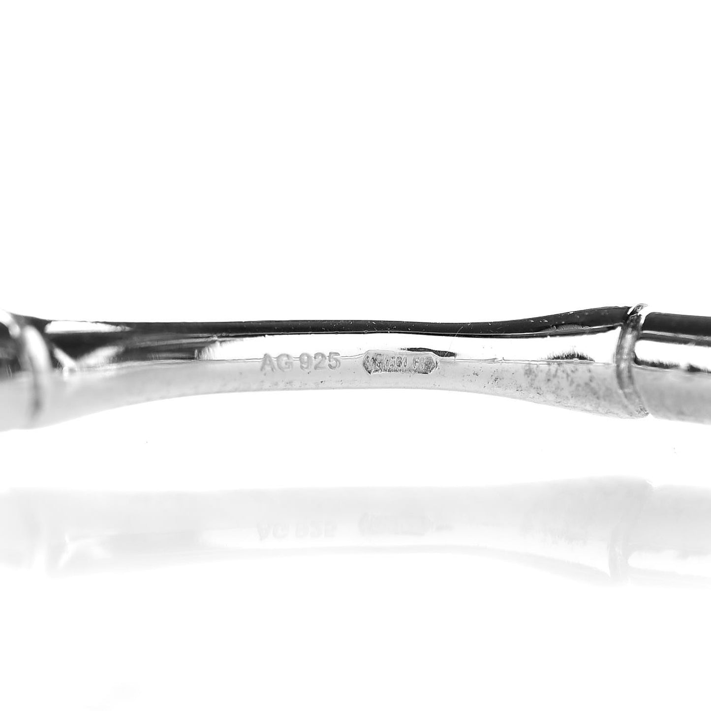 Sterling Silver Bamboo Hoop Earrings