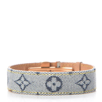 Louis Vuitton Mini Monogram Wish Bracelet Blue 3 of 6