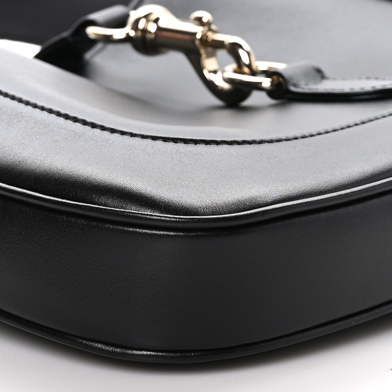 Gucci Calfskin Small Jackie Shoulder Bag Black 7 of 8