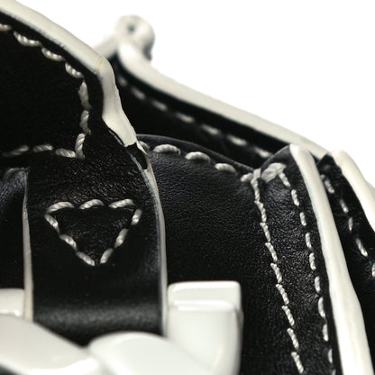 Givenchy Calfskin Mini Infinity Saddle Bag Black White 9 of 12