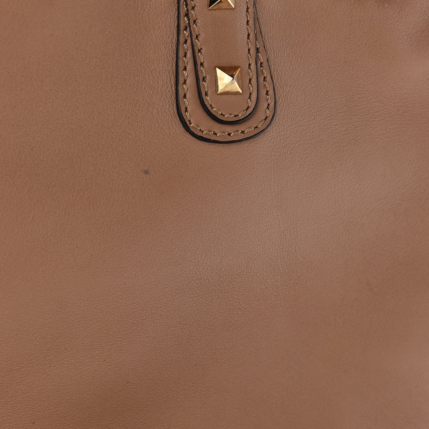 Vitello Rockstud All Over Dome Shopper Taupe