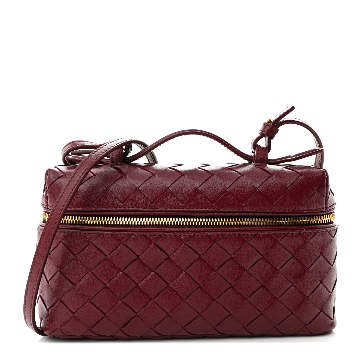 Bottega Veneta Nappa Intrecciato Bang Bang Vanity Case Barolo 1 of 11