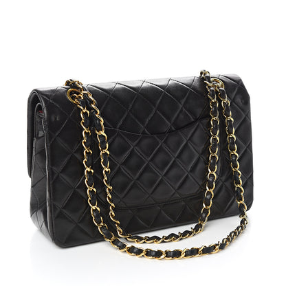 Chanel Lambskin Quilted Medium Double Flap Black 2 of 10