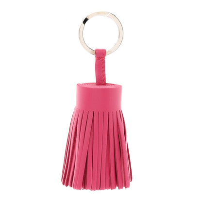 Hermes Lambskin Carmen Tassel Key Holder Rose Pourpre 1 of 4