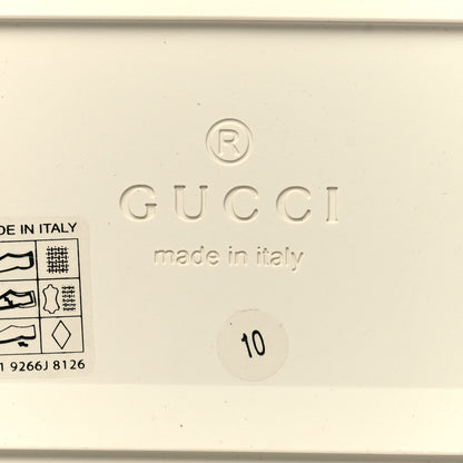 Gucci GG Supreme Monogram Demetra Mens Slide Sandals 10 White Mystic White 7 of 9