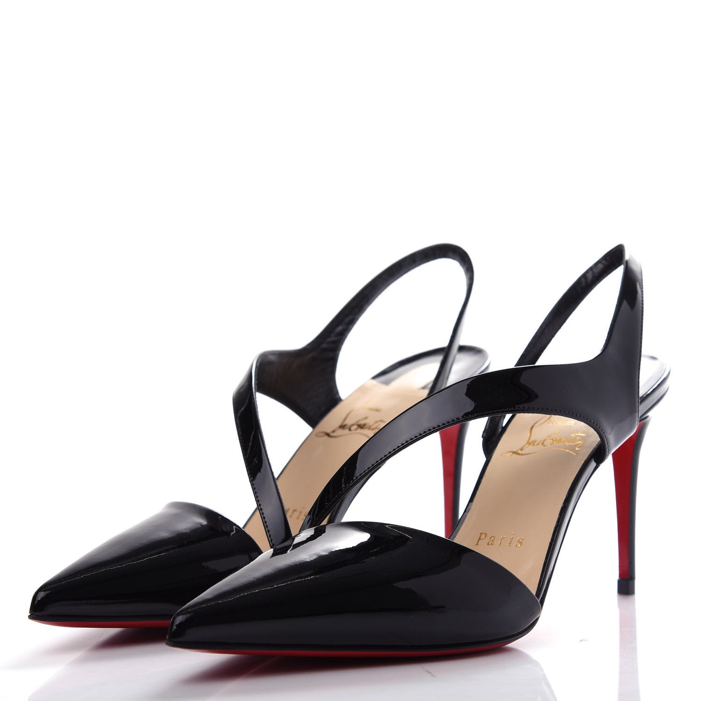 Patent Brandina 85 Slingback Pumps 37.5 Black