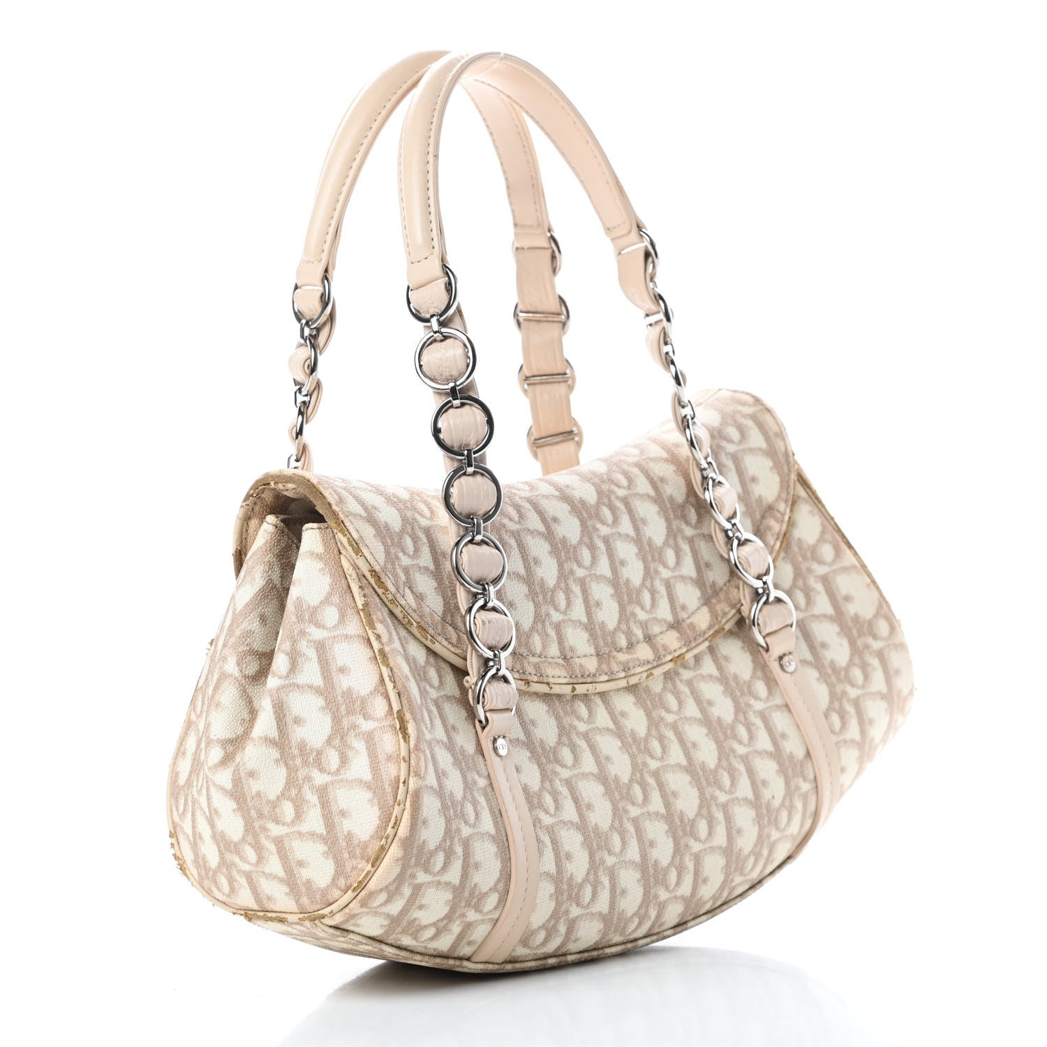 Christian Dior Monogram Romantique Trotter Bag Beige 3 of 14