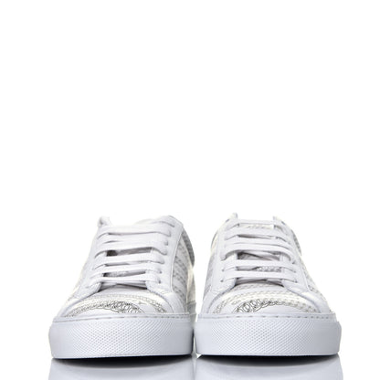 Givenchy Calfskin Logo Chain Print Womens Urban Street Sneakers 36.5 White 2 of 9