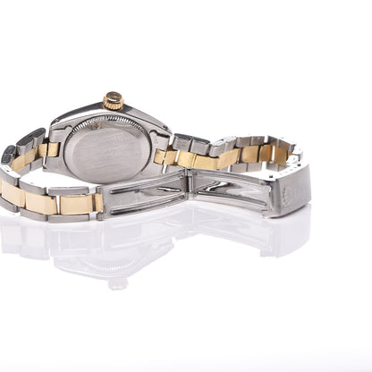Rolex Stainless Steel 14K Yellow Gold 25mm Oyster Perpetual Watch Zephyr 6724 7 of 8