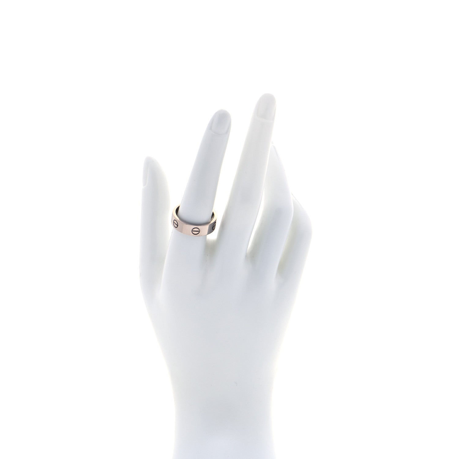 Cartier 18K White Gold 6mm LOVE Ring 58 8.25 2 of 5