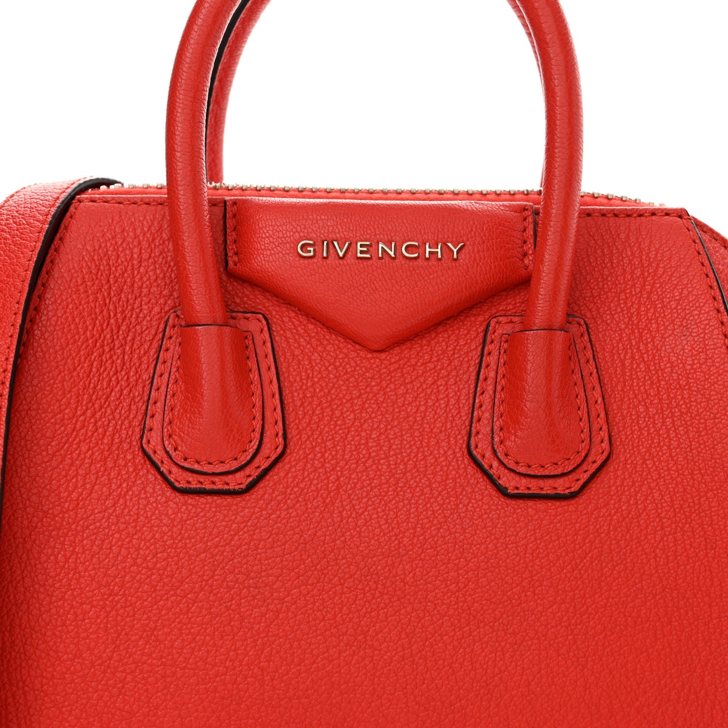 Sugar Goatskin Mini Antigona Pop Red