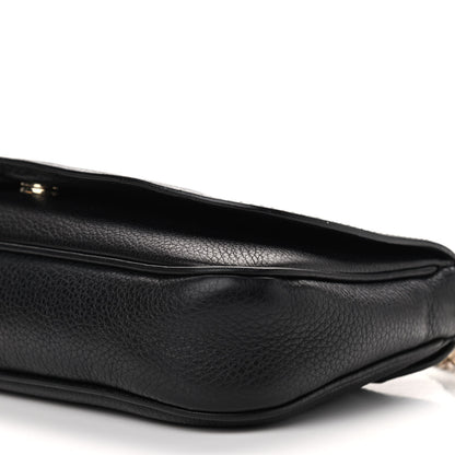 Gucci Pebbled Calfskin Medium Soho Flap Crossbody Black 10 of 10