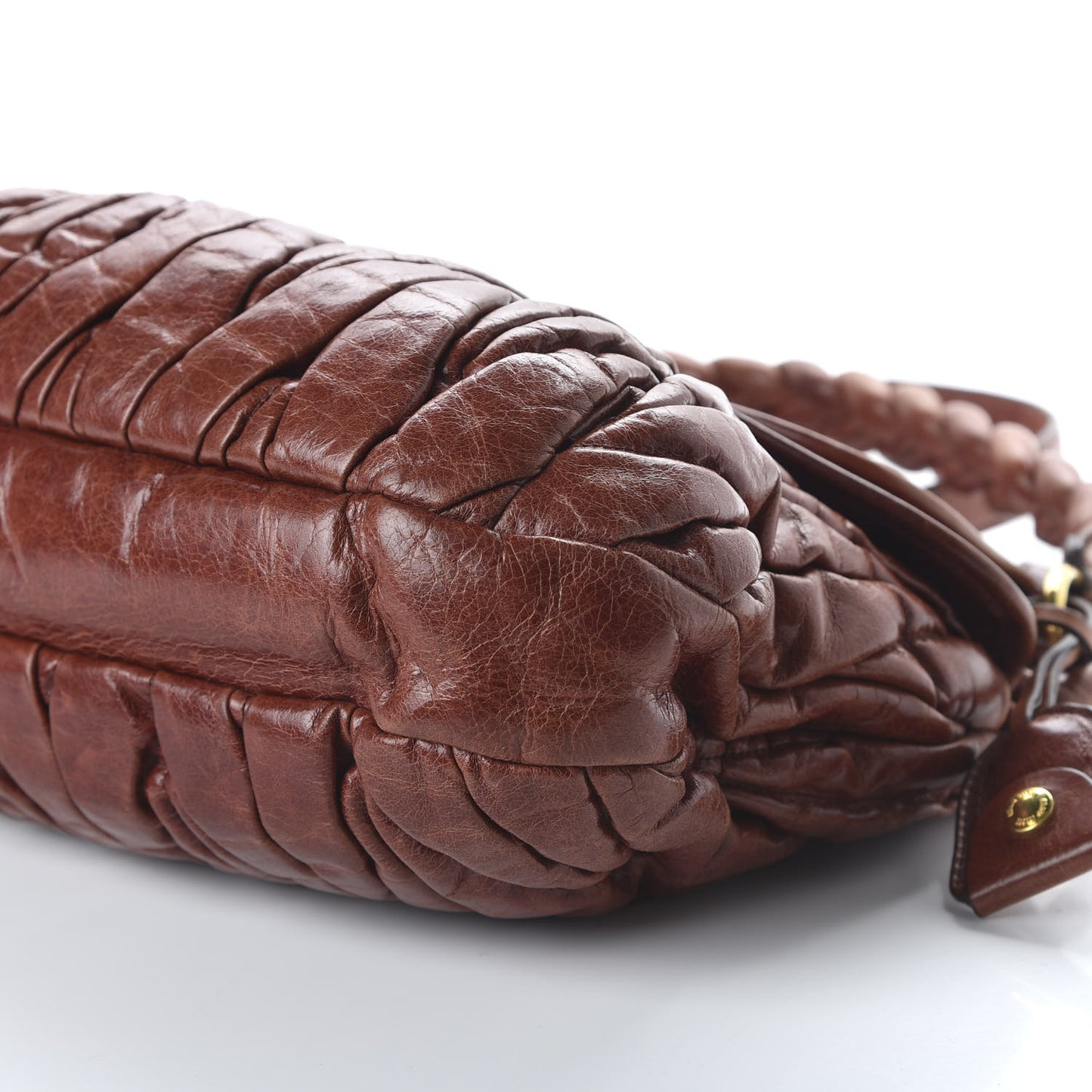 Nappa Matelasse Coffer Hobo Brown