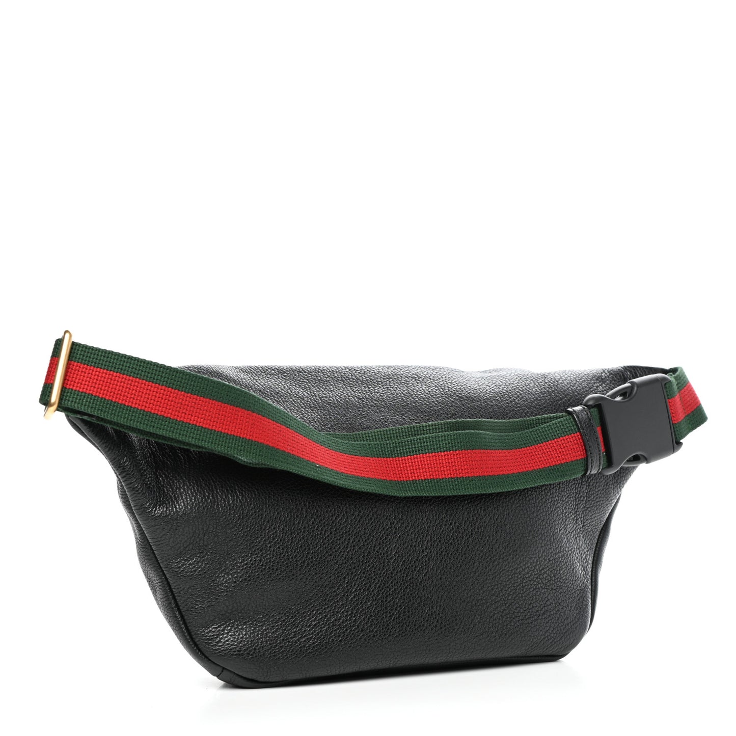 Grained Calfskin Logo Belt Bag Black