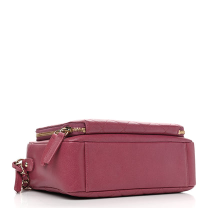 Chanel Caviar Quilted Medium Business Affinity Camera Case Dark Pink 4 of 13