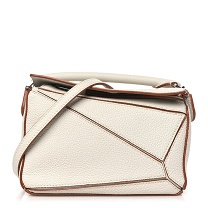 Loewe Calfskin Mini Puzzle Bag Soft White 1 of 8
