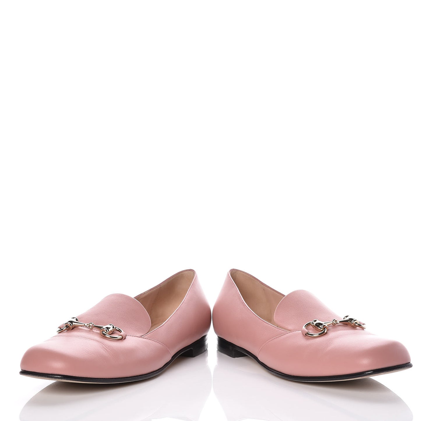 Calfskin Horsebit Loafers 39.5 Soft Pink
