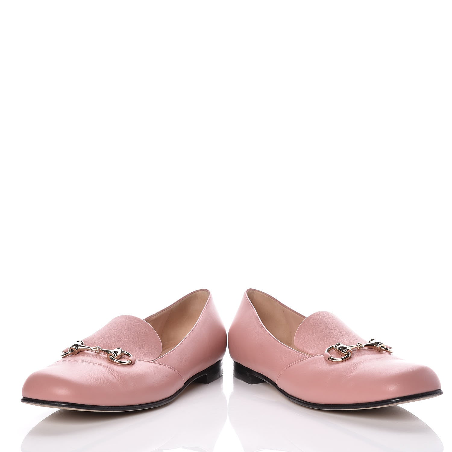 Gucci Calfskin Horsebit Loafers 39.5 Soft Pink 6 of 12