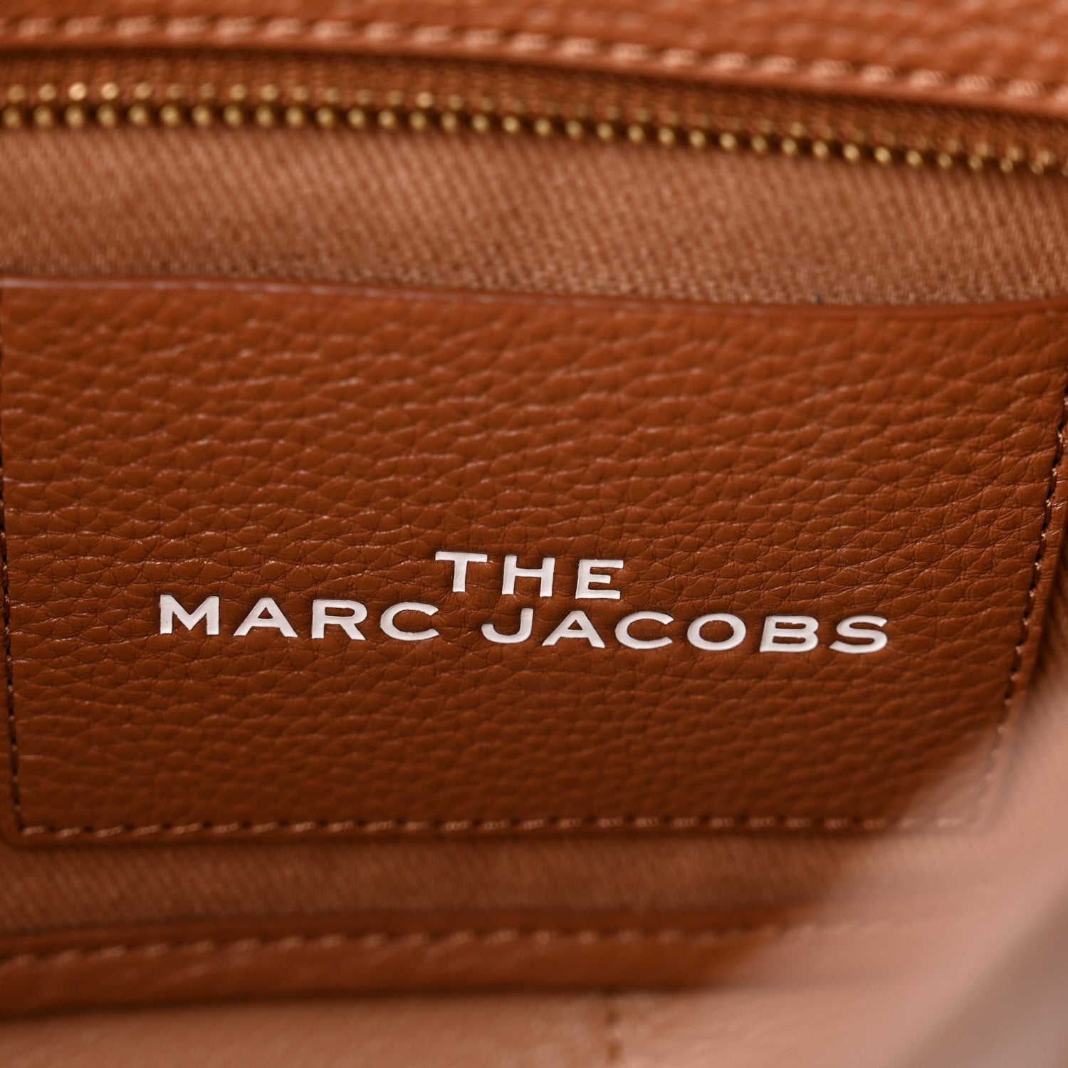 Marc Jacobs Grained Calfskin Small The Tote Bag Argan Oil 6 of 10