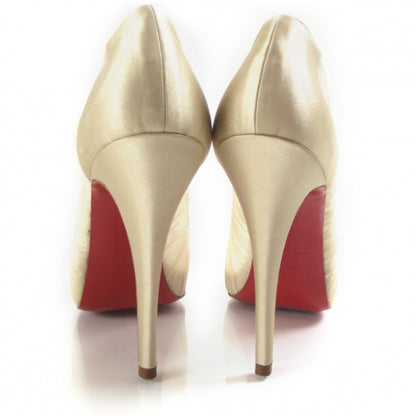 Christian Louboutin Satin Chiffon Ambrosina Pumps 38.5 4 of 7