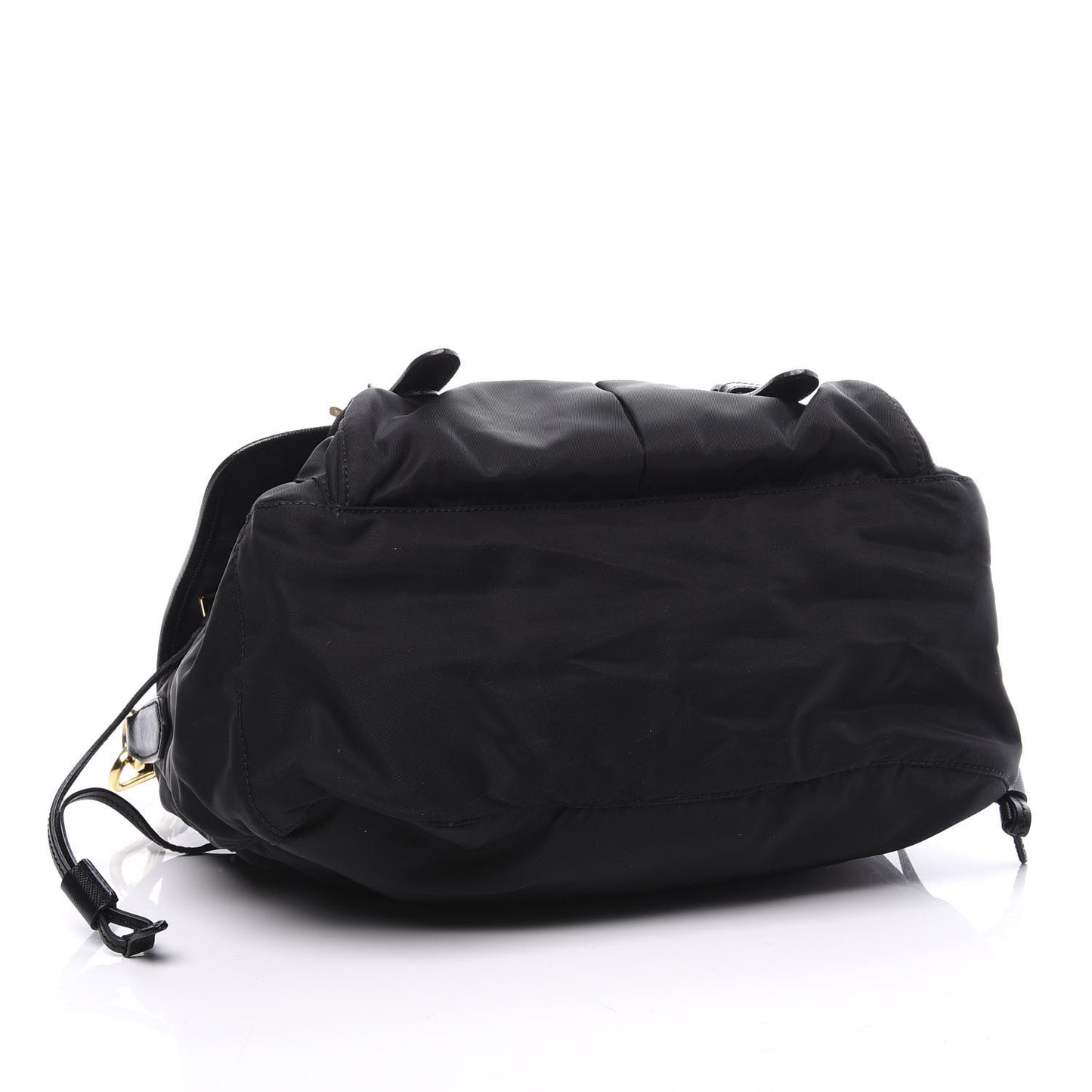 Tessuto Nylon Saffiano Logo Messenger Bag Black