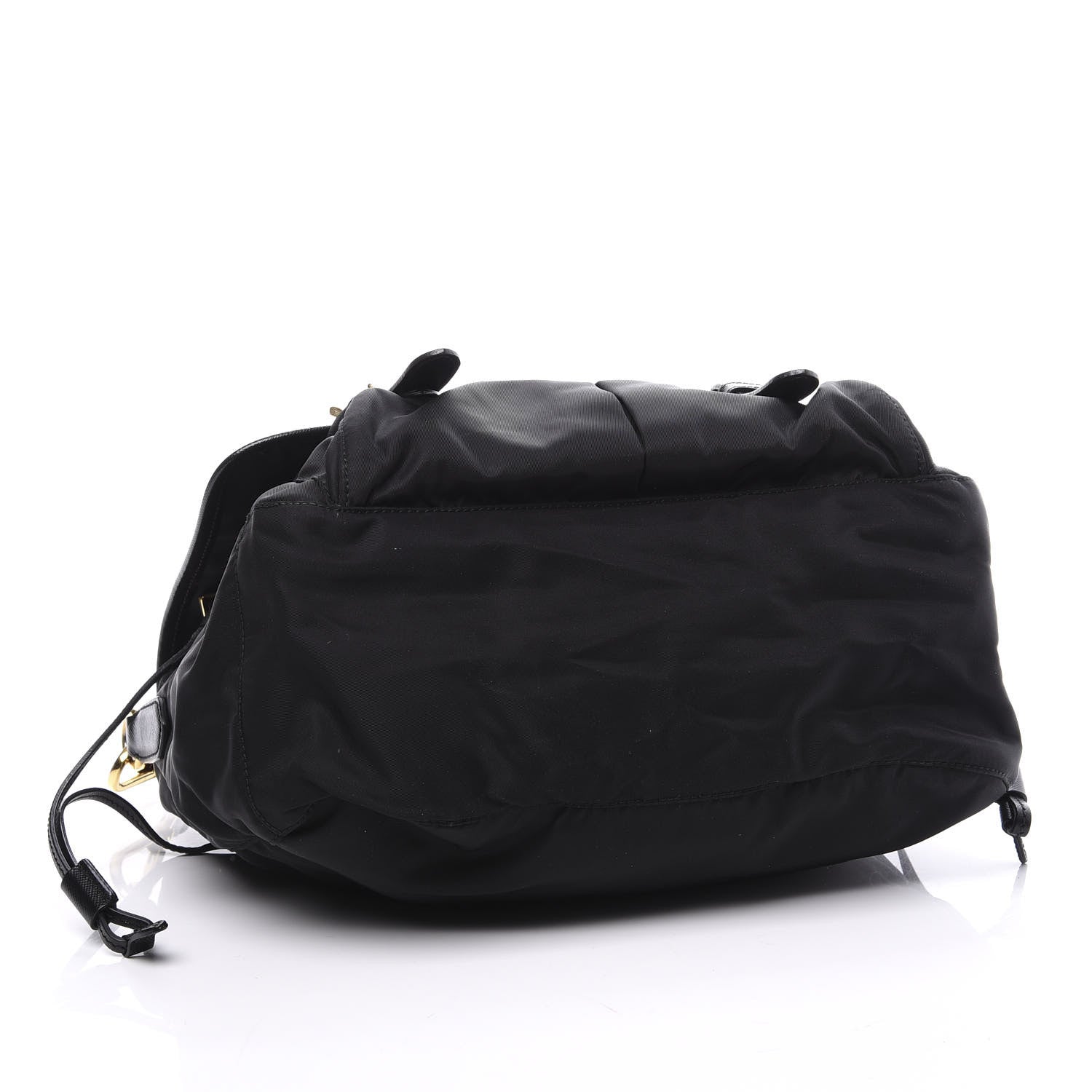 Prada Tessuto Nylon Saffiano Logo Messenger Bag Black 3 of 9
