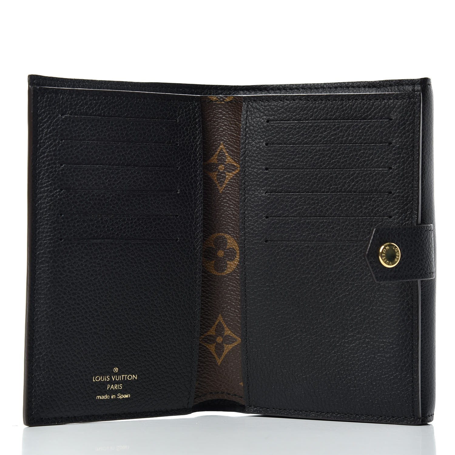 Louis Vuitton Monogram Pallas Compact Wallet Black 5 of 7