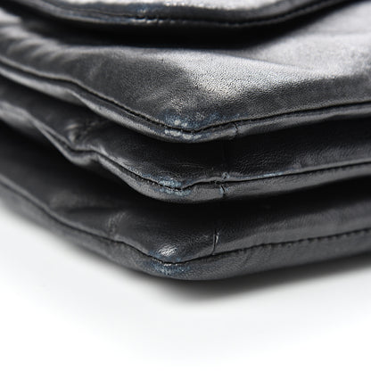Chanel Lambskin Tweed Large Camellia Petals Flap Black 8 of 11