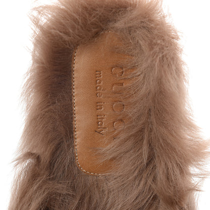 Gucci Calfskin Fur Mens Princetown Slippers 8 Black 5 of 7