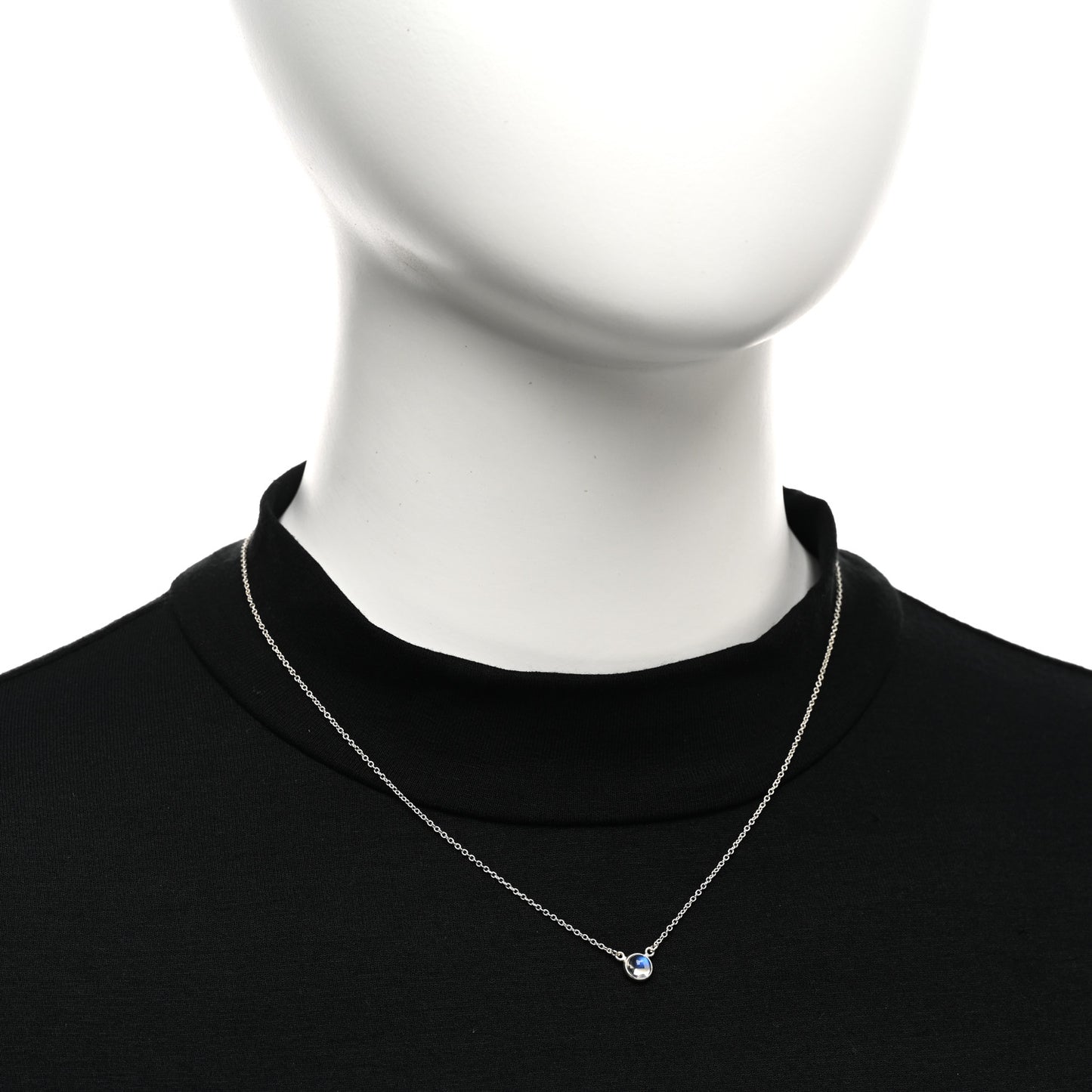 Sterling Silver Moonstone Elsa Peretti Color By The Yard Necklace