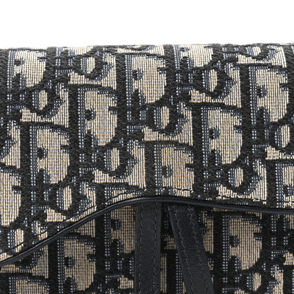 Christian Dior Oblique Saddle Belt Bag Blue 8 of 11