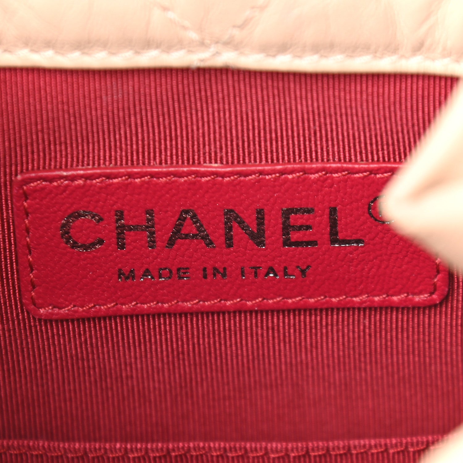 Chanel Aged Calfskin Quilted Small Gabrielle Backpack Beige Black 6 of 9
