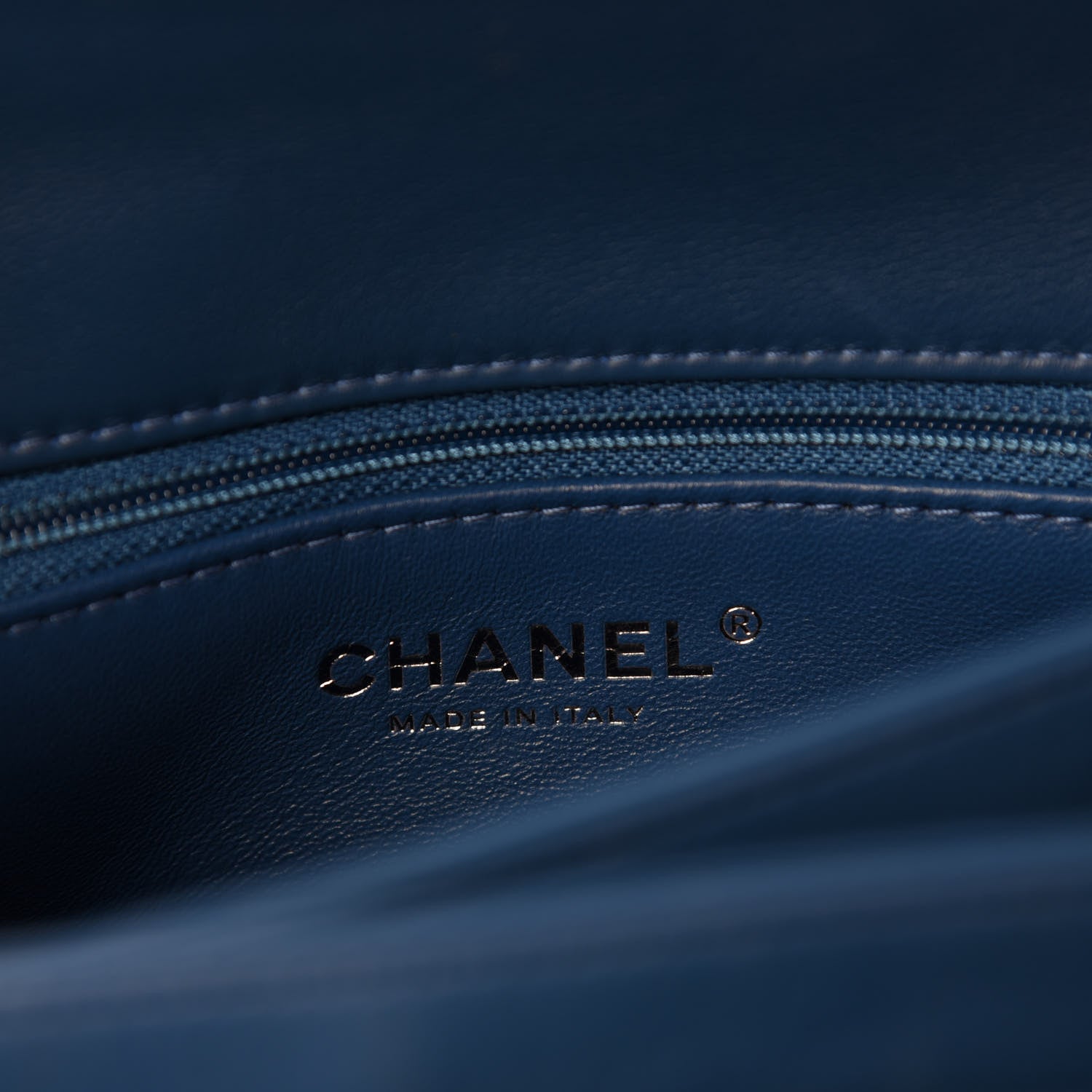 Chanel Calfskin Small Trendy CC Dual Handle Flap Bag Blue 12 of 14
