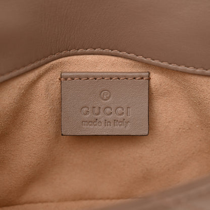 Gucci Calfskin Matelasse Super Mini GG Marmont Shoulder Bag Porcelain Rose 6 of 11