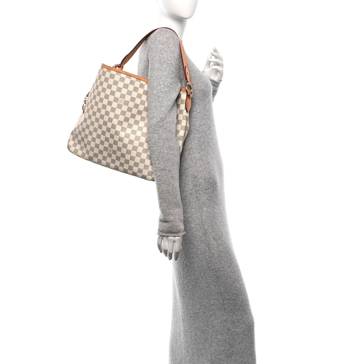Damier Azur Delightful MM Rose Ballerine