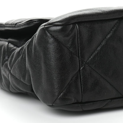 Chanel Goatskin Quilted Large Chanel 19 Flap Black 8 of 10