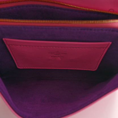 Louis Vuitton Lambskin Embossed Monogram Vuittamins Pochette Coussin Rose Violet 5 of 13