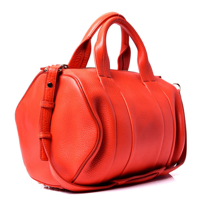 Alexander Wang Pebbled Lambskin Rocco Tangerine Pale Gold Hardware 2 of 4