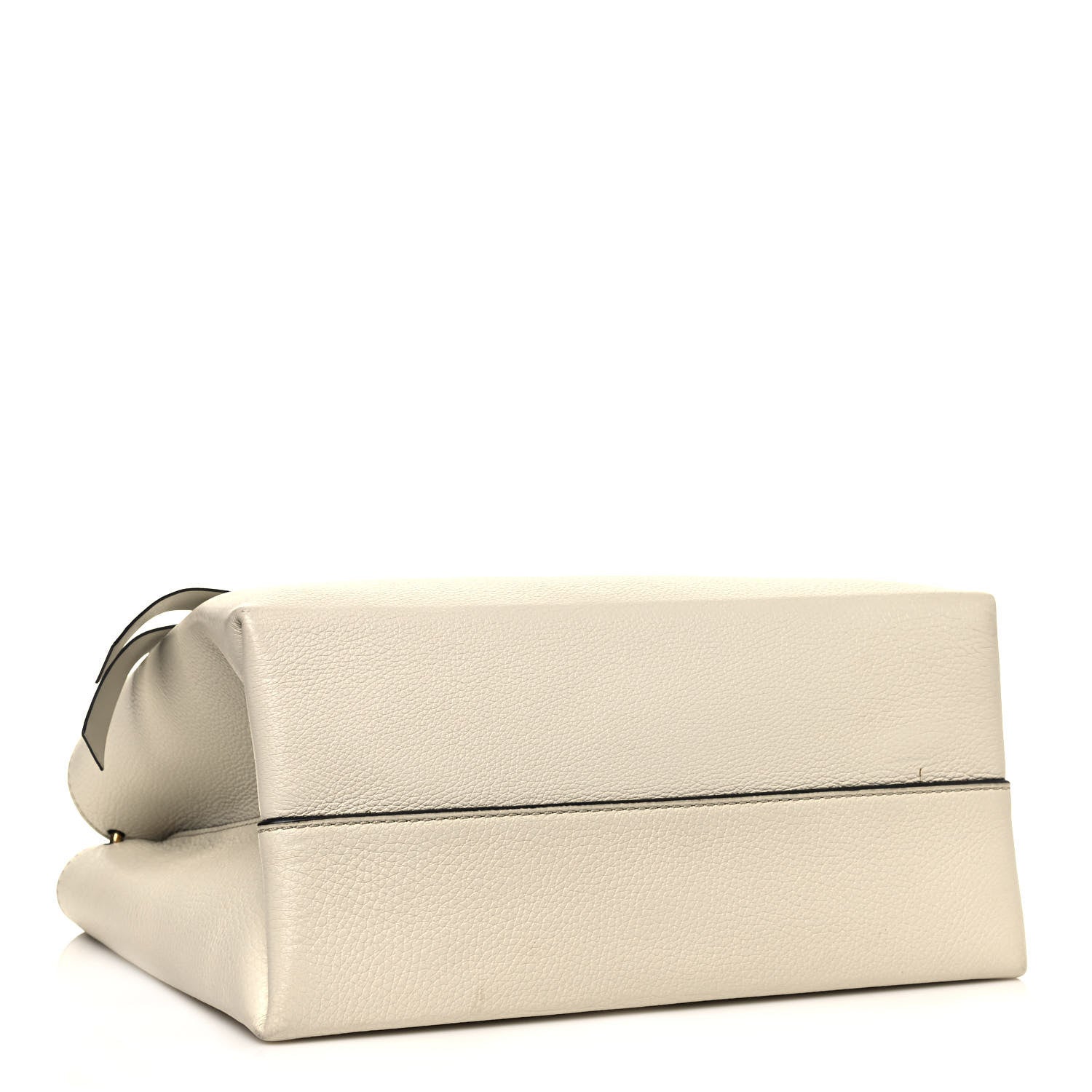 Valentino Garavani Pebbled Calfskin VRing Tote Bag Light Ivory 4 of 14