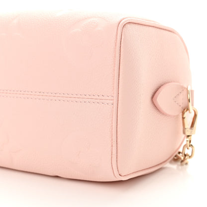 Louis Vuitton Empreinte Monogram Giant Speedy Bandouliere 20 Pink Opale 10 of 12