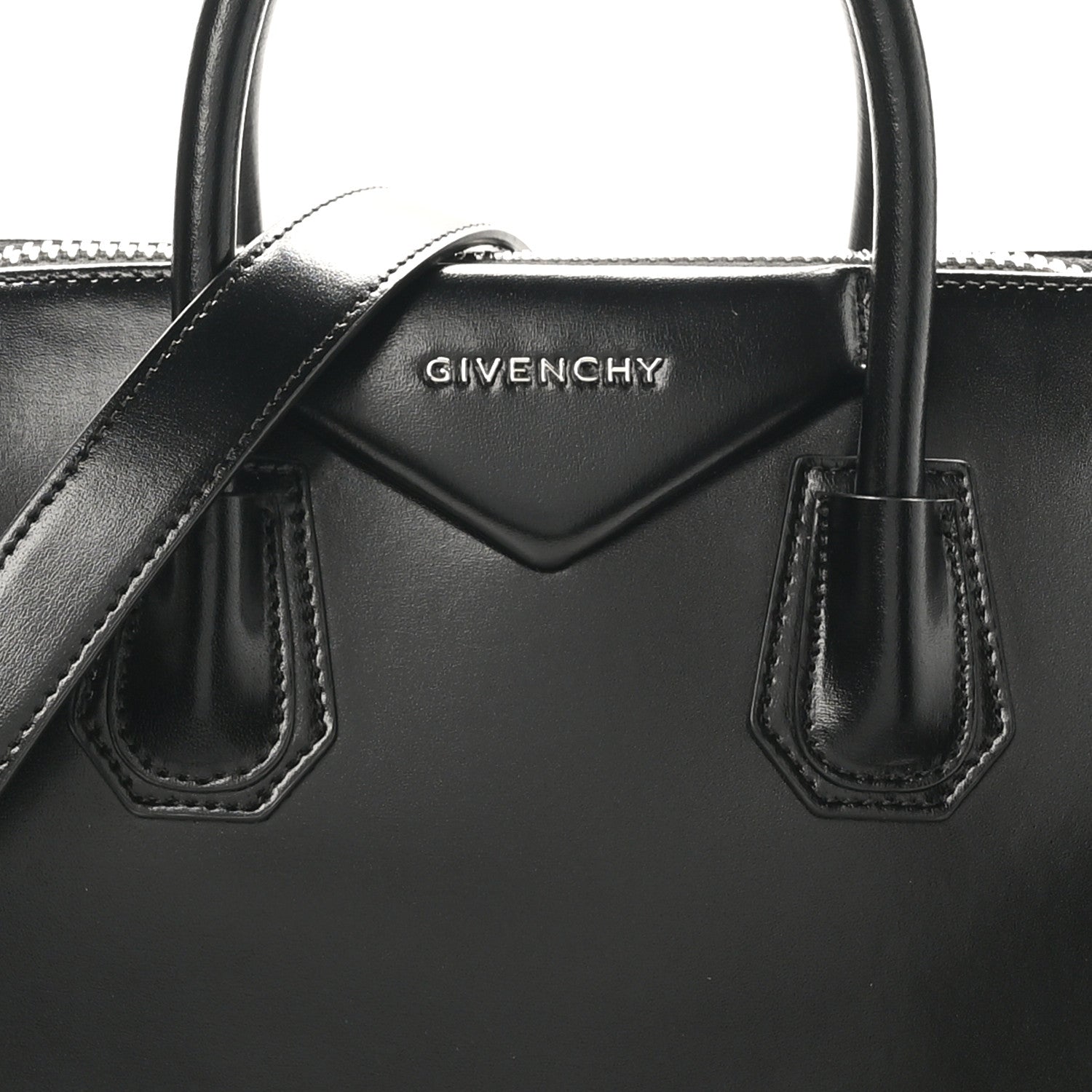 Givenchy Shiny Lord Calfskin Small Antigona Black 8 of 10