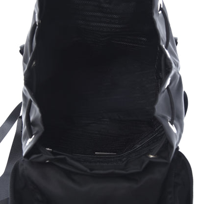 Prada Tessuto Nylon Grommet Backpack Black 4 of 10