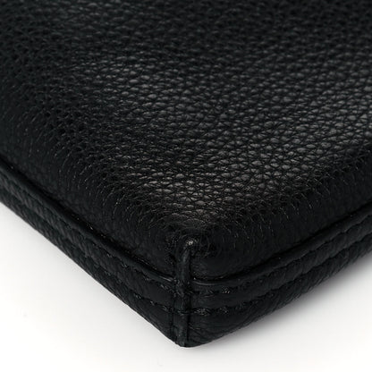 Gucci Pebbled Calfskin Large Logo Portfolio Clutch Black 12 of 12