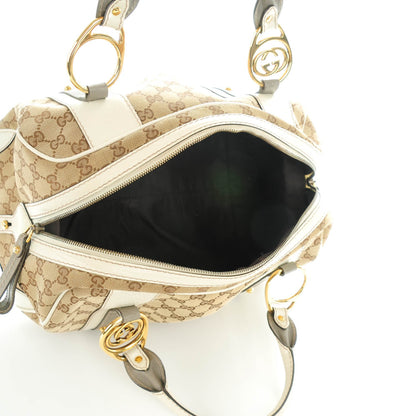 Gucci Monogram Medium Interlocking Boston Off White 6 of 8
