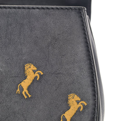 Chloe Calfskin Little Horses Embroidered Mini Drew Bijou Shoulder Bag Full Blue 11 of 13
