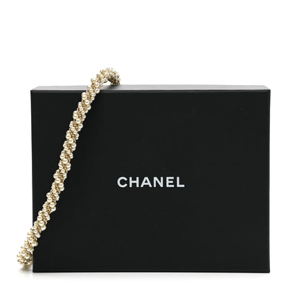 Chanel Pearl CC Trimmings Fancy Belt 80 32 Pearly White 4 of 4