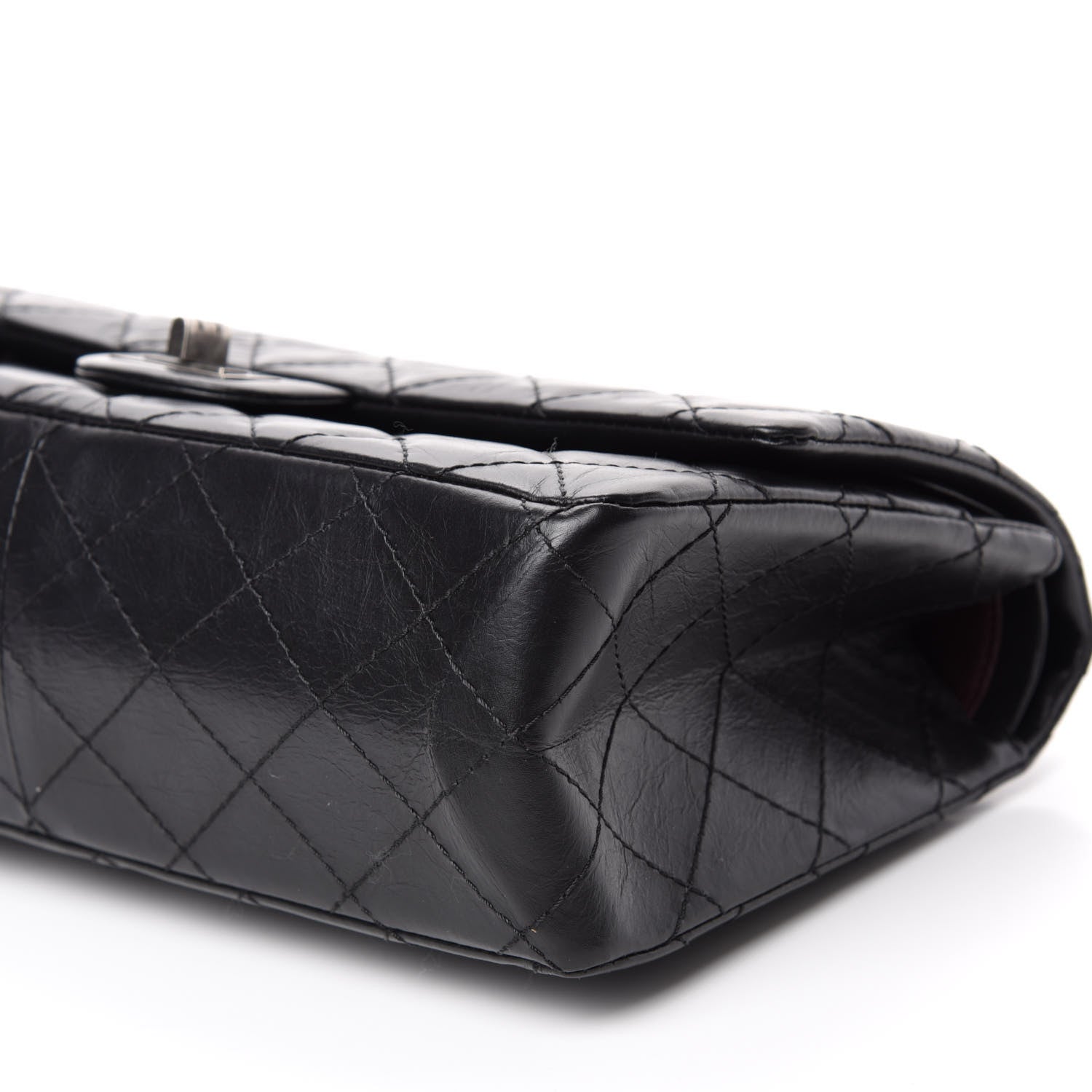 Chanel Aged Calfskin Quilted 2.55 Reissue 226 Flap Black 7 of 11