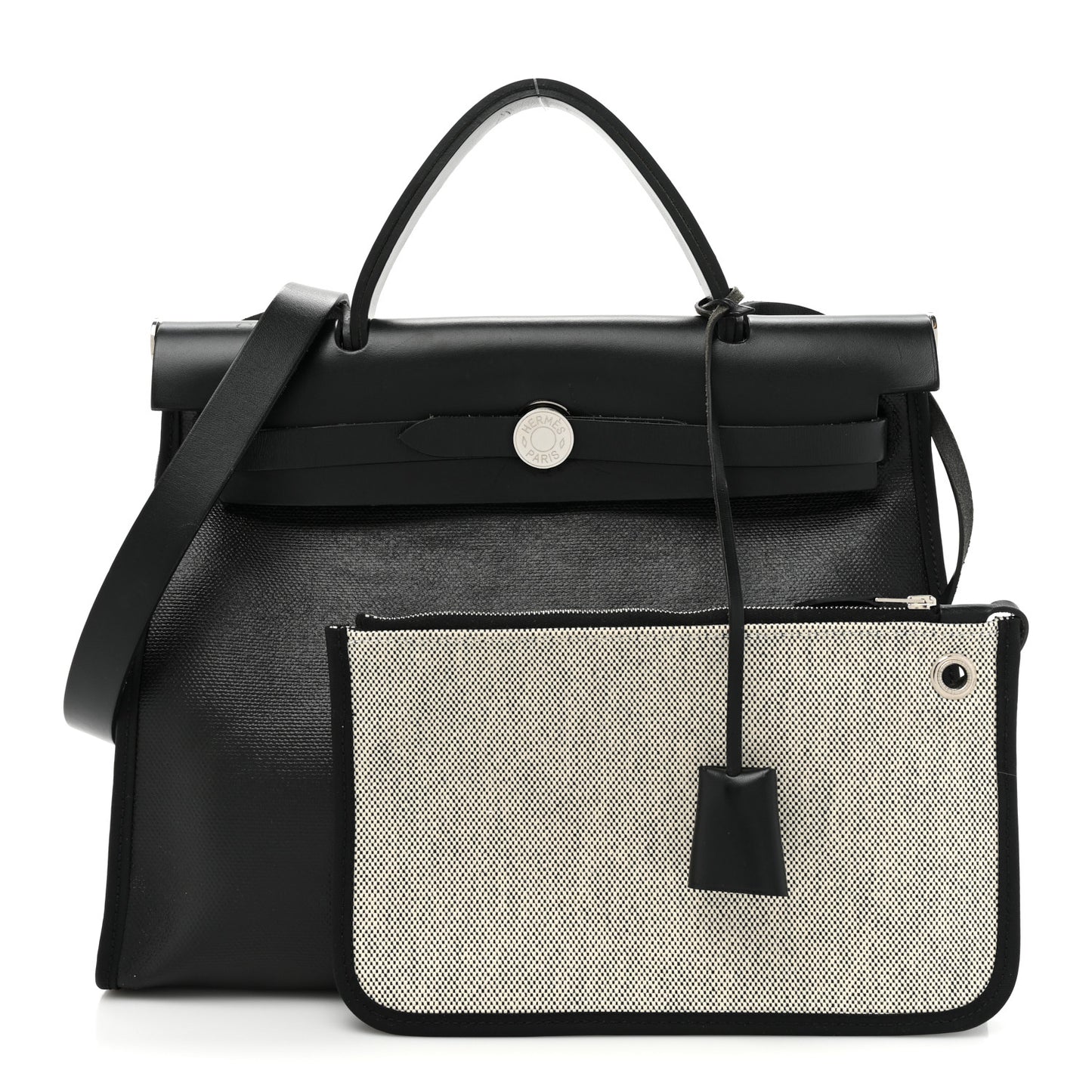Toile H Berline Vache Hunter Herbag Zip PM 31 Black Ecru