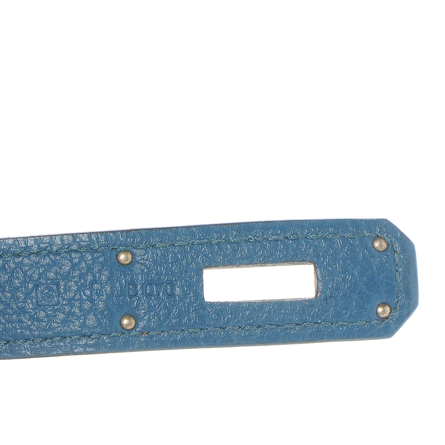 Togo Birkin 35 Bleu de Galice