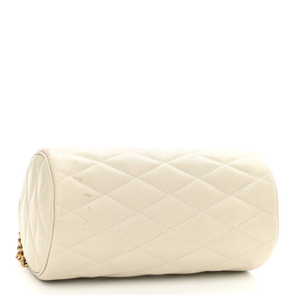 Saint Laurent Lambskin Monogram Small Sade Tube Bag Blanc Vintage 4 of 11